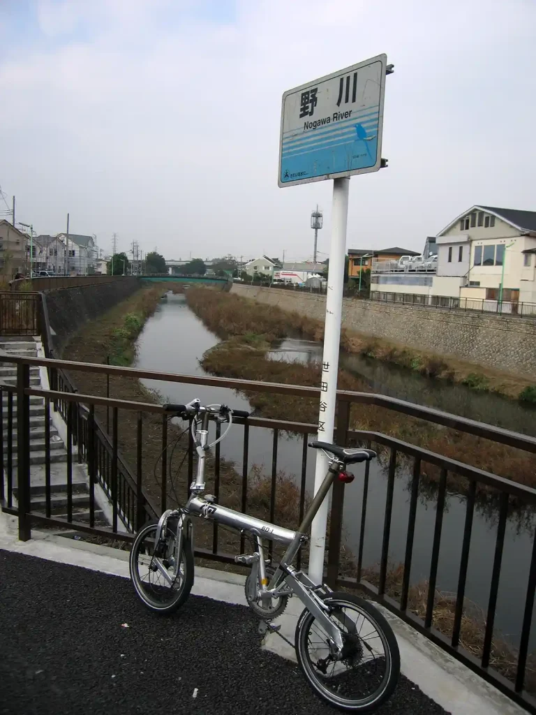 野川（河川名）の標示