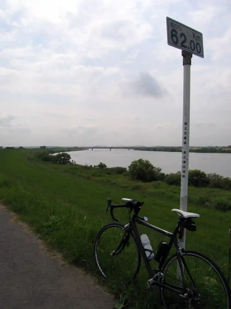 利根川左岸 海から62km