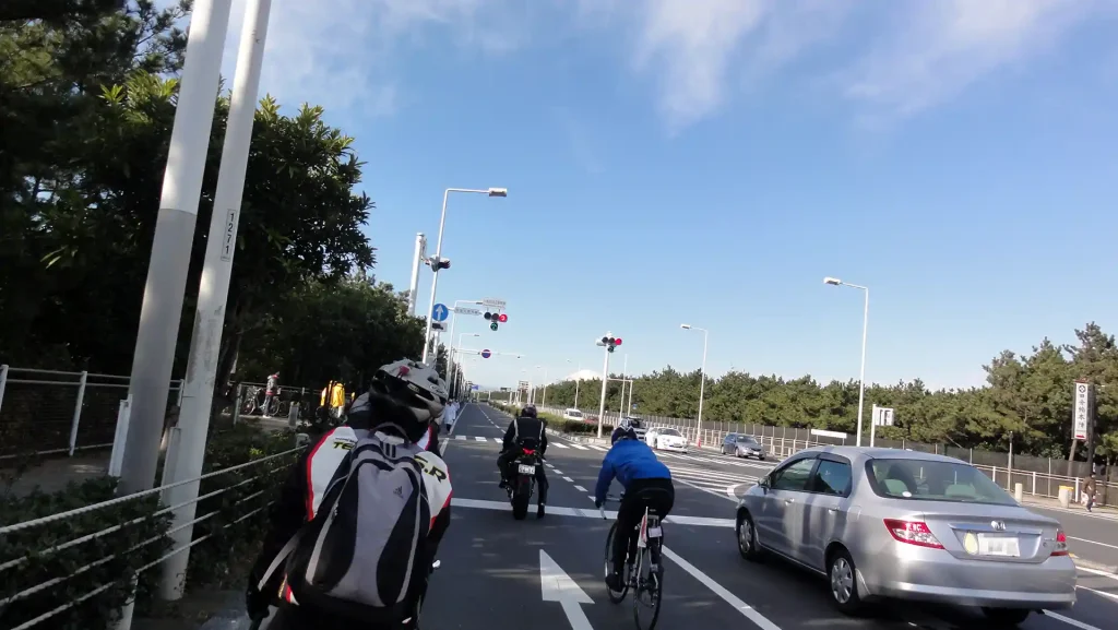 富士山バーンの国道134号線 湘南道路