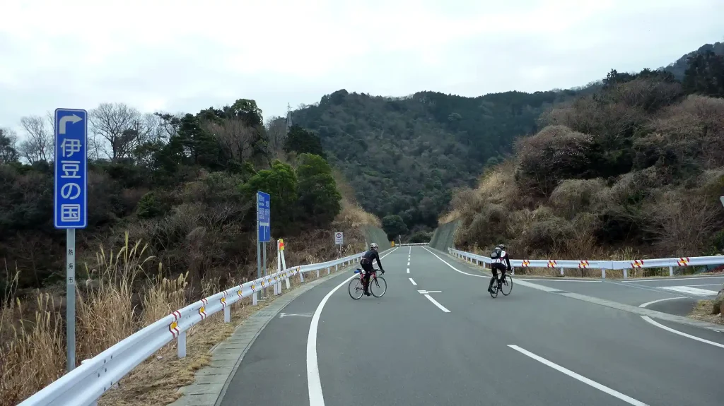 頼朝ラインと林道中野線の交差点