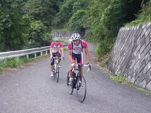 情けない顔をして上る私 photo:valさん