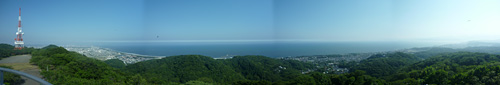 湘南平からの180度の眺望