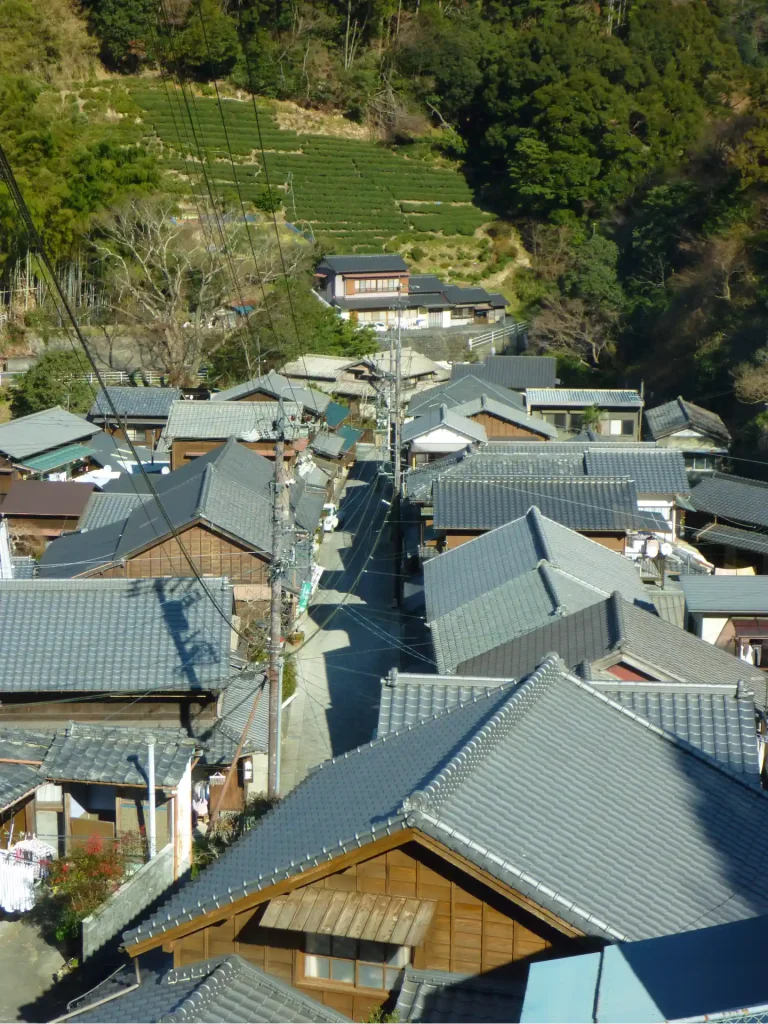 宇津ノ谷地区の集落