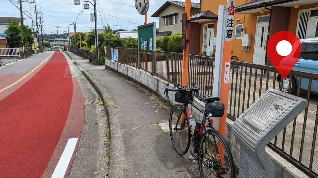 12-15：「上井ノ口駅」跡と廃線跡