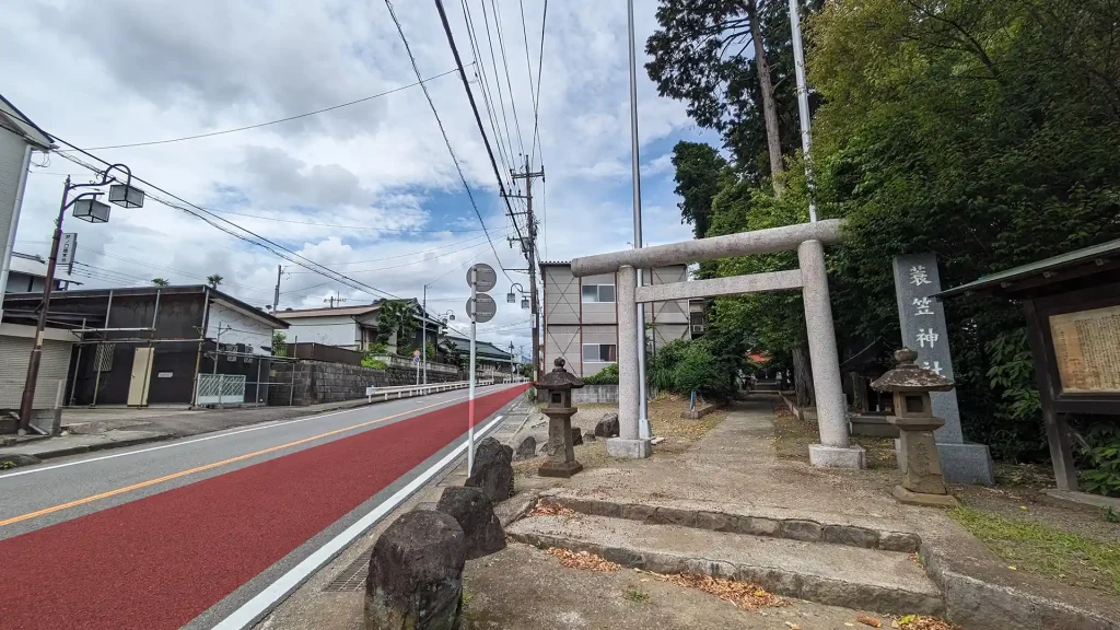 12-16：蓑笠神社と廃線跡