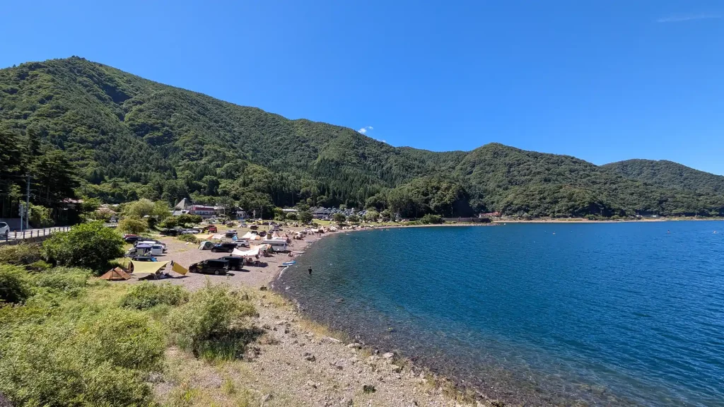 24：西湖東岸（西湖津原キャンプ場）