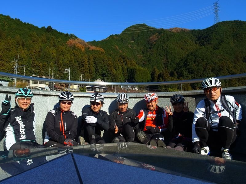 川井の大正橋にて