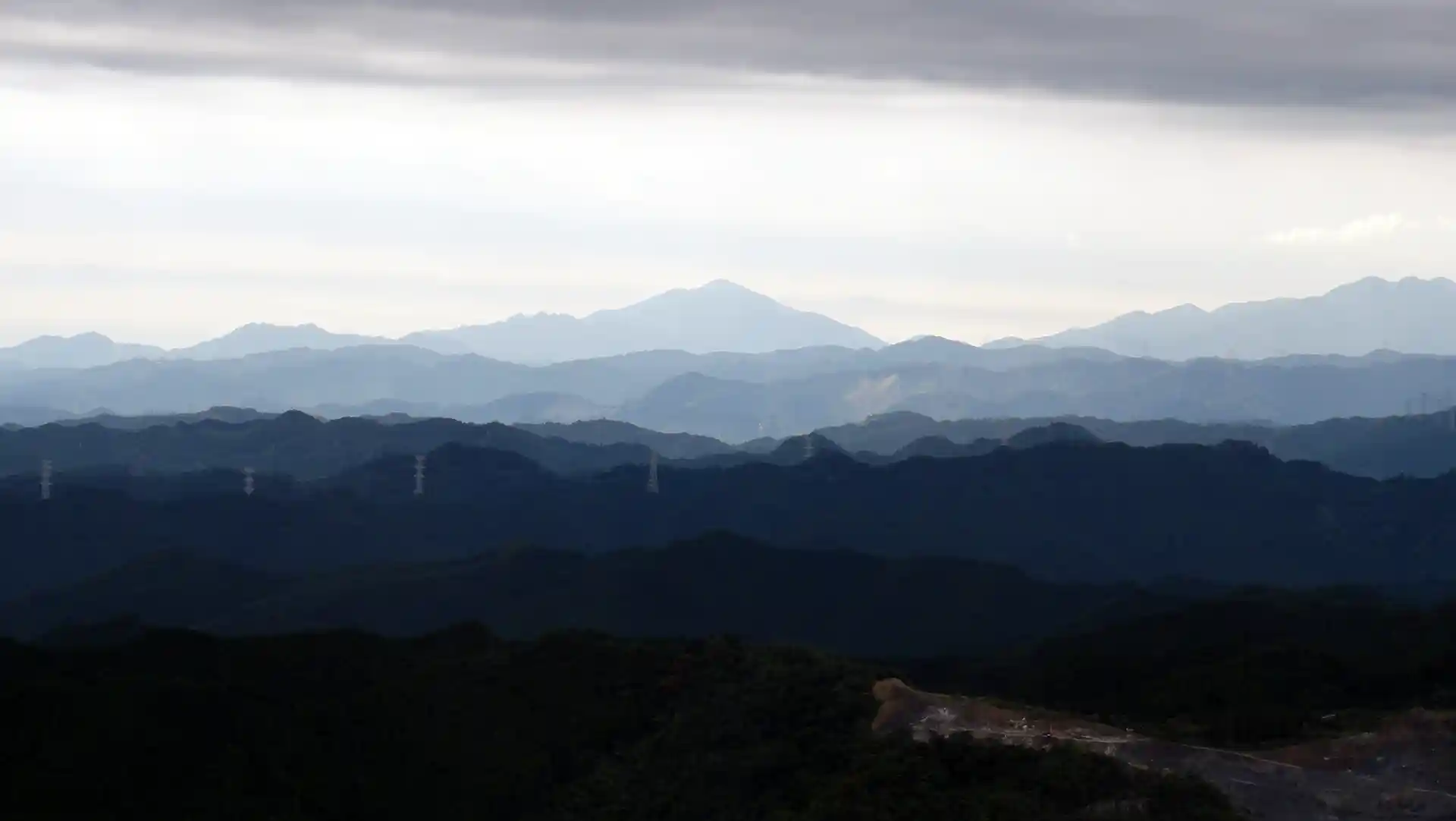 高山不動尊ちかくの茶屋の展望台から