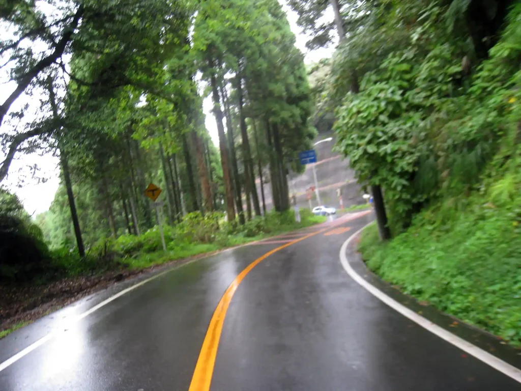 路面はウェット