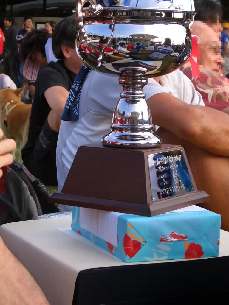 市民レース85km優勝カップ