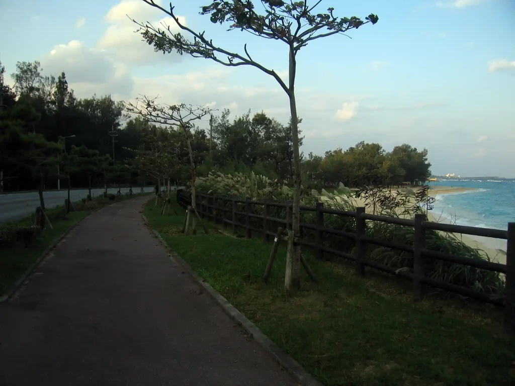 那覇空港まで自走