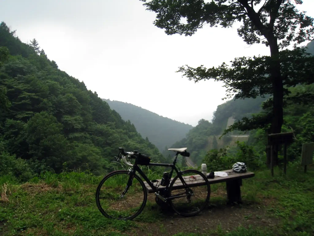 和田峠手前で休憩
