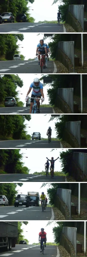 相模湖手前のアップダウンで、悶絶気味の一同