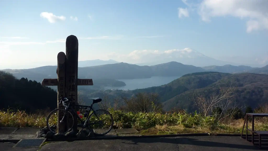 大観山展望台と富士山
