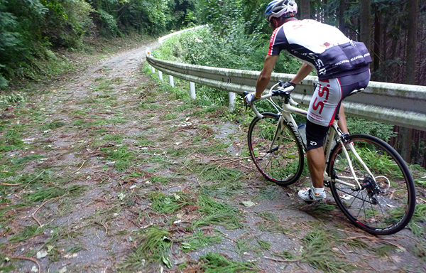 そろそろと慎重に下ります