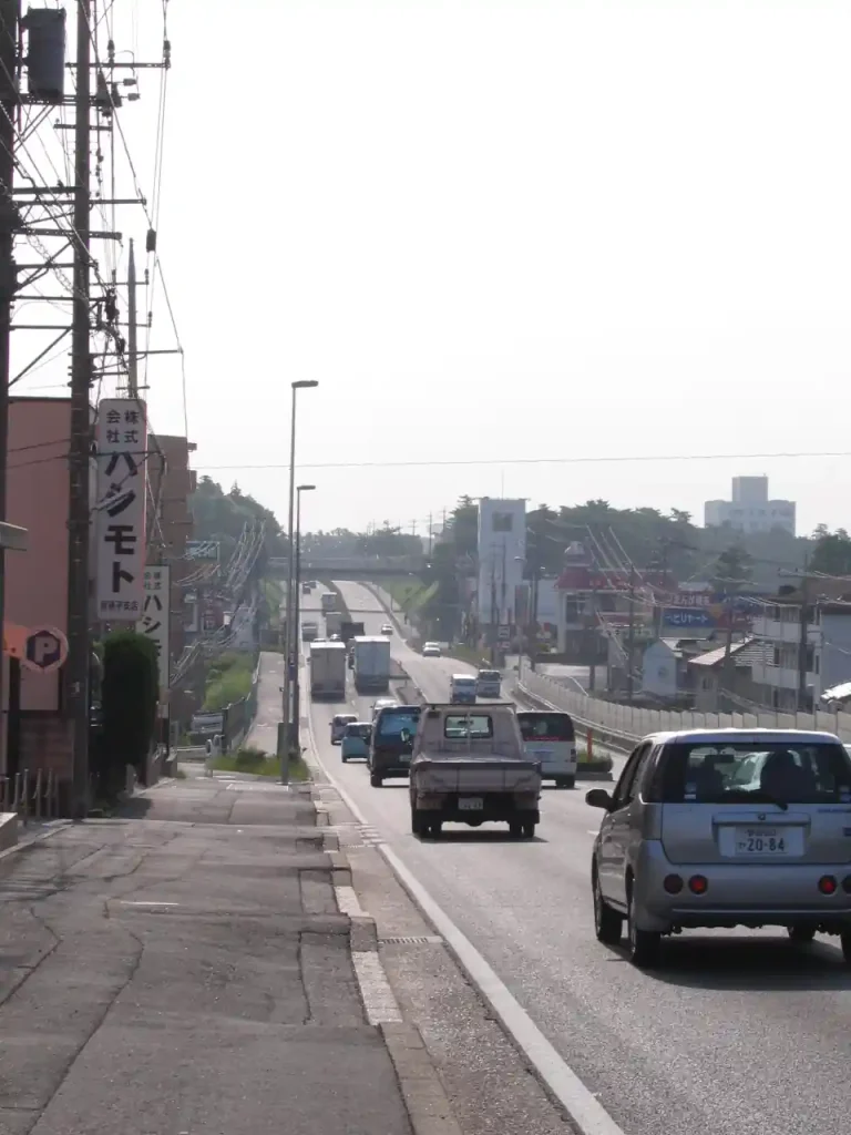 国道6号線 水戸街道 我孫子市つくし野あたり