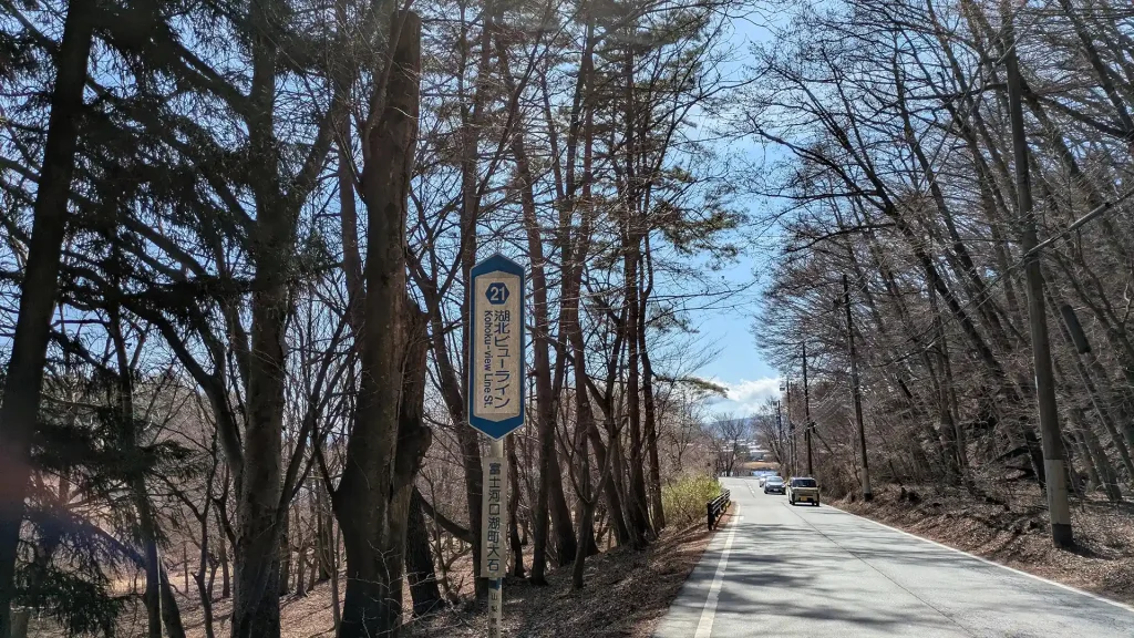 08：湖北ビューライン（富士河口湖町大石）
