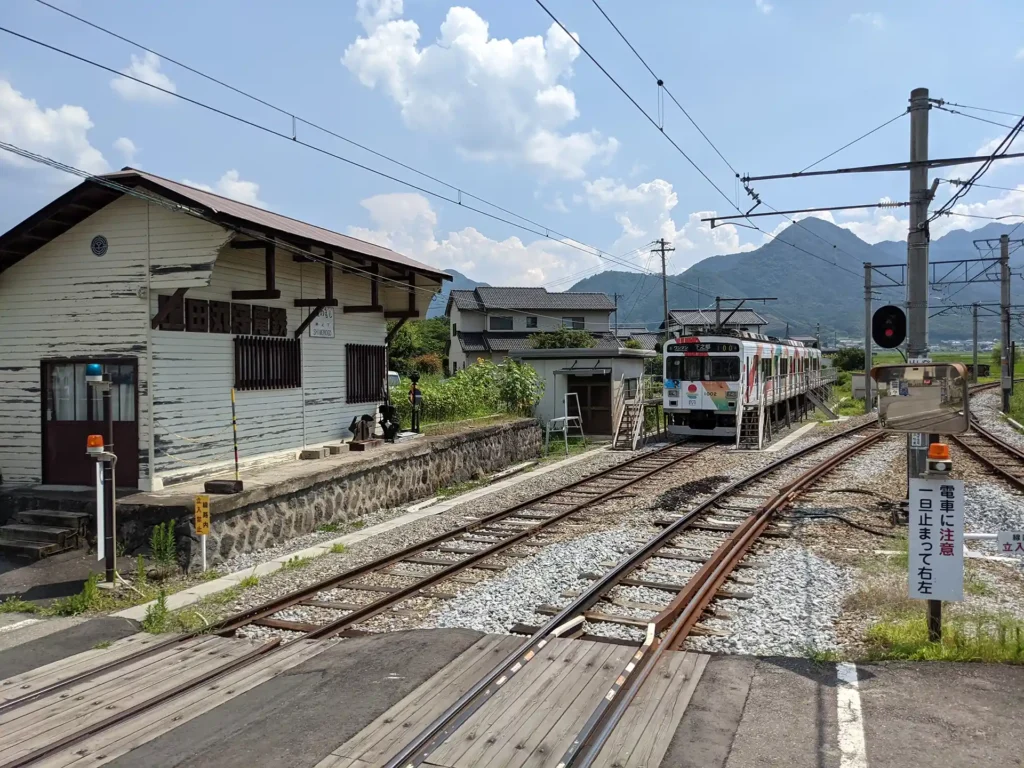 1-18：上田丸子電鉄西丸子線が発着していた下之郷駅のプラットフォーム