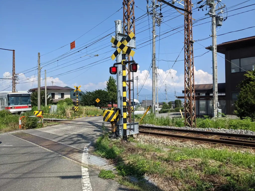 3-12：湯田中駅ー上条駅間にある踏切