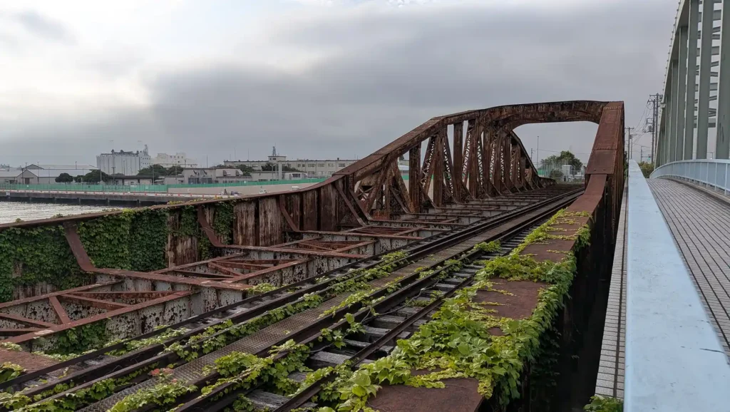 15-05:瑞穂線廃線跡と瑞穂橋梁(鉄道橋)