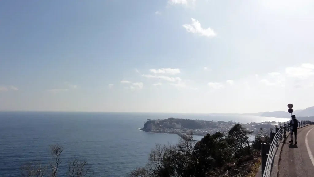 城ヶ崎海岸からみた伊豆稲取