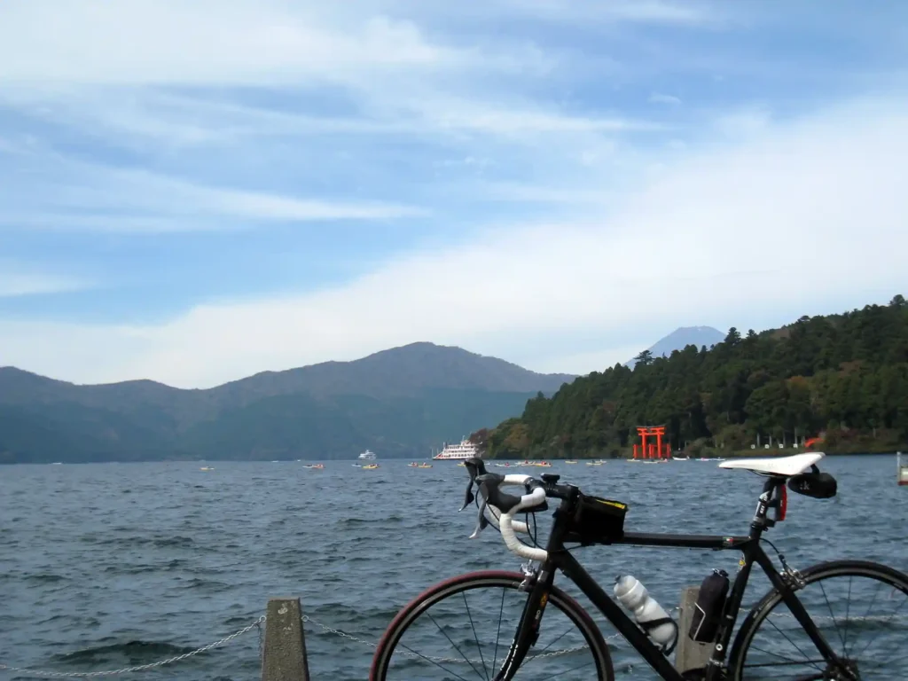 芦ノ湖　富士山付き
