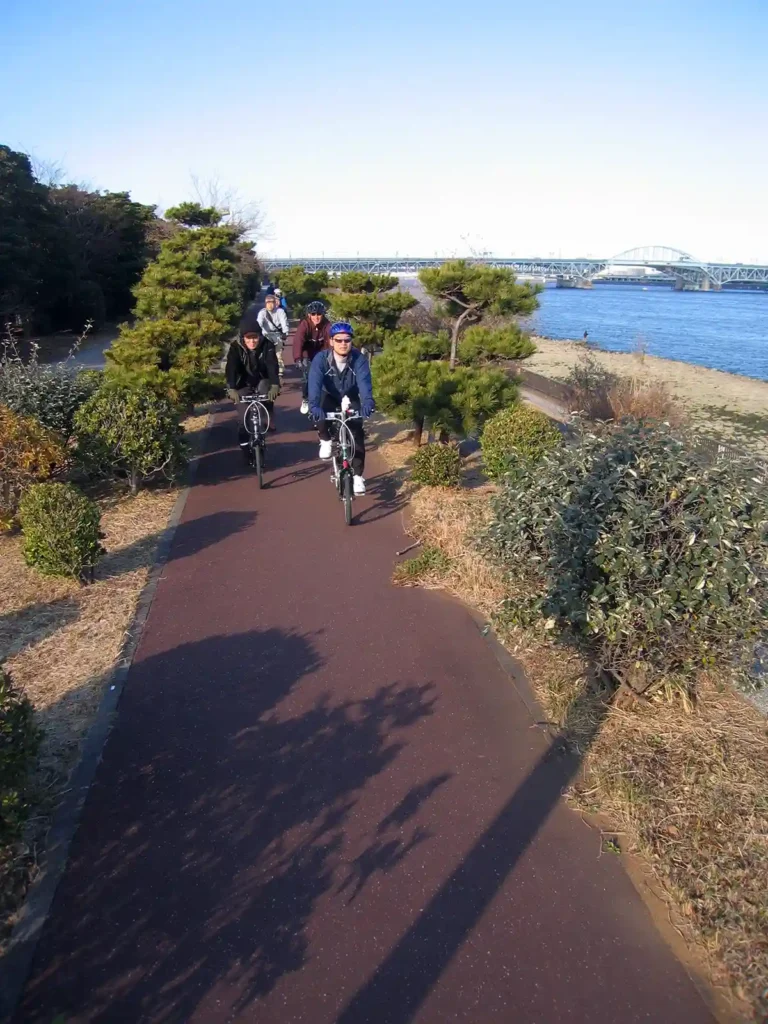 新木場緑道公園内の歩道