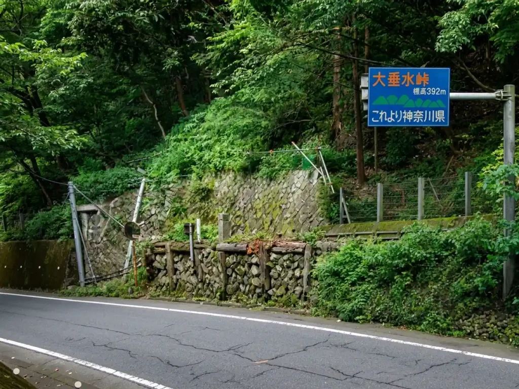 大垂水峠 標高392m