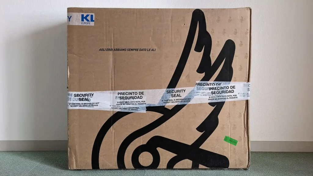 注文から19日後に届いたbora wto 33